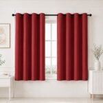 HOMEMONDE 100% True Blackout Window Curtains 5 Feet Single - Curtain for Living Room, Bedroom, Office, 60L Inch x 46 Inch - (Maroon, 152 x 118 CM)