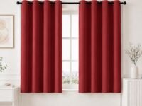 HOMEMONDE 100% True Blackout Window Curtains 5 Feet Single - Curtain for Living Room, Bedroom, Office, 60L Inch x 46 Inch - (Maroon, 152 x 118 CM)