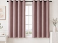 HOMEMONDE Premium Blackout 5 Feet Curtain for Window - Noise Reduced and Fade Resistant Blackout Curtains, True Room Darkening Drapes for Living Room, Bedroom Single Pcs, (Lavender, 152 x 118 CM)