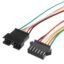 Invento 4pcs - 2 sets 6 pin Male & Female 6 wire JST Connector Cable Lock Type for LED Lights DIY Projects