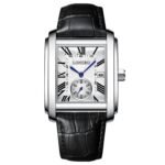 LONGBO Mens Watch Rectangular Shape Alloy Case Business Casual Genuine Leather Strap with Seconds Subdial | Calendar Date | Scratch Resistant Waterproof Watches for Men