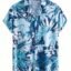 Leriya Fashion Men’s Tropical Hawaiian Button Down Shirt | Regular Fit Soft Rayon Short Sleeve Casual Beach Shirt with Floral Print|Summer Holiday Resort Outfit