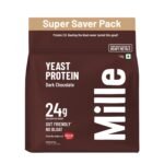 Mille Dark Chocolate Yeast Protein Powder (NEW LAUNCH) | 24g Protein/Scoop | NO BLOAT | NO Added Sugar | Fermented Yeast Protein Powder | Vegan | Has All 9 Essential Amino Acids | No Adulteration | 1kg