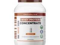 NATURALTEIN Whey Protein Concentrate Unflavoured | 23.7g Protein & 5.4g BCAA Per Serving | Zero Added Sugar | Non-GMO | Soy Free | Gluten Free | 1kg