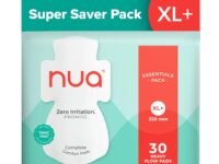 Nua Ultra Safe| 30 Heavy Flow -XL+ | SUPER SAVER PACK | Leakproof & Toxic Free Sanitary Pad (Pack of 30)