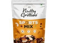 Nutty Gritties Premium Sports Mixed Nuts and Dry Fruit 200g - Roasted Almonds, Cashews, Pistachios, Dried Blueberries, Cranberries and Raisins, Healthy Snack for all | Resealable Pouch