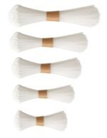 Nylon Self Locking Combo Cable Tie, 4" 6" 8" 10" & 12" Inches Length (100,150,200,250,& 300 mm) Wire Organizer Ties, Zip Ties, Cable Organizer, 100 Nos Each Size Total 500 Nos - White