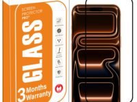 OpenTech® Military-Grade Tempered Glass Screen Protector Compatible for iPhone 17 Pro with Edge to Edge Coverage - Case Friendly, Anti-scratch and Bubble free installation kit (6.3 Inches)