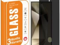 OpenTech® Privacy Tempered Glass Screen Protector Compatible for Samsung Galaxy S25 Ultra with Edge to Edge Coverage and Easy Installation kit