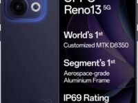 Oppo Reno13 5G (Luminous Blue, 256 GB) (8 GB RAM) with No Cost EMI/Bank Offers