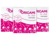 Origami So Soft Plain Napkins | CT | 1 Ply | Pack of 3 | 100 Pulls Each