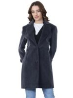 PLAGG Women Wool Blend Single Breasted Winter Long Overcoat