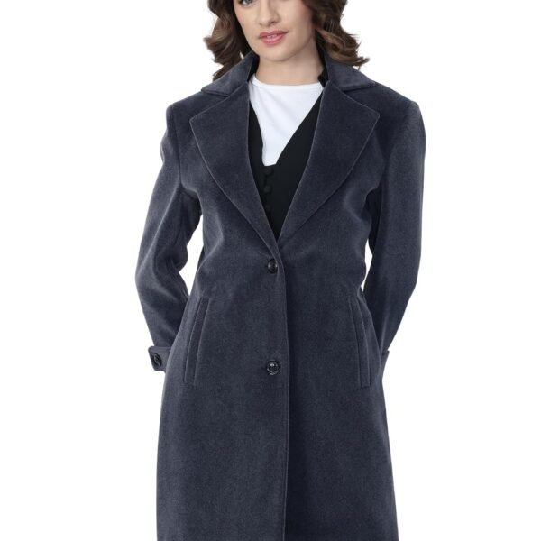 PLAGG Women Wool Blend Single Breasted Winter Long Overcoat