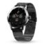 Pebble Vienna Smartwatch with HD Display, Diamond-Cut Design, Glossy Metallic Finish, Mesh Metal Strap, Female Health Monitoring, DIY Watch Faces - Classic Black