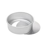 Removable Bottom Round Cake Pan/Mould/tin for Oven/Cooker - 6 Inches for 500 Grams of Cake