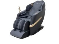 RoboTouch MaxVibe Full Body Massage Chair with Zero Gravity, Shiatsu, Heat Therapy, Air Compression, Foot Roller & Bluetooth Speaker – Luxury Recliner for Home & Office Relaxation (Grey)