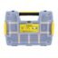 STANLEY STST1-70720 Professional Heavy Duty 10 Compartment Sort Master Light Organizer, 2.5 Kg Weight Capacity, Customizable 8 Removable Dividers, Polypropylene Textured Lid, 11.6x29.3x22.4 cm
