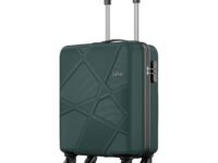 Safari Cabin Pentagon 55cm Small Trolley Bag Hard Case Polypropylene 4 Wheels 360 Degree Wheeling System Luggage, Travel Bag, Suitcase for Travel, Trolley Bags for Travel, Dusk Green