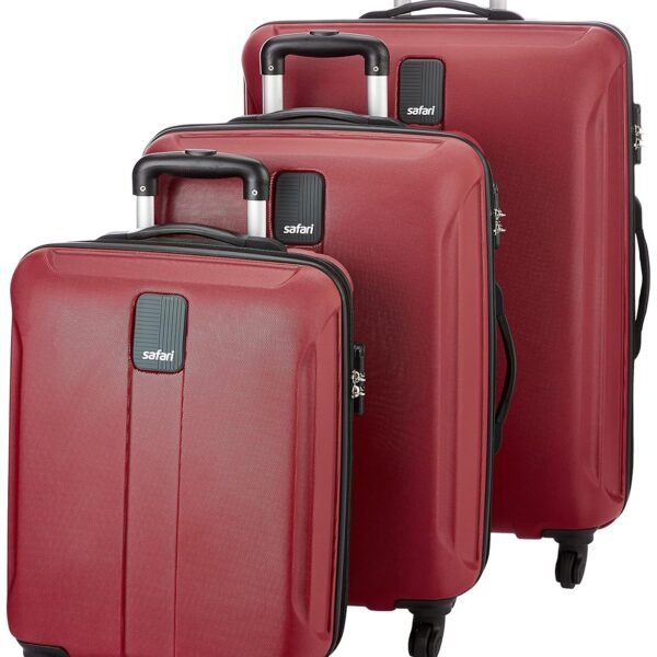 Safari Polycarbonate 31.49 inches Hard Suitcase (THORSHARPANTI3P4WNRE_Red)