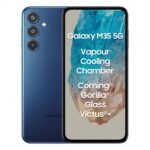 Samsung Galaxy M35 5G (Moonlight Blue,6GB RAM,128GB Storage)| Corning Gorilla Glass Victus+| AnTuTu Score 595K+| Vapour Cooling Chamber| 6000mAh Battery| 120Hz Super AMOLED Display| AI|Without Charger