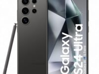 Samsung Galaxy S24 Ultra 5G AI Smartphone with Galaxy AI (Titanium Black, 12GB, 256GB Storage), Snapdragon 8 Gen 3, 200 MP Camera with ProVisual Engine and 5000mAh Battery