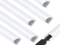 Serplex 15.7in PVC Cable Raceway 5Pcs Self-Adhesive Wall Cord Hider