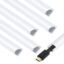 Serplex 15.7in PVC Cable Raceway 5Pcs Self-Adhesive Wall Cord Hider