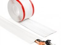 Serplex® 9.8FT/3M PVC Floor Cable Cover Wire Concealer, Self-Adhesive