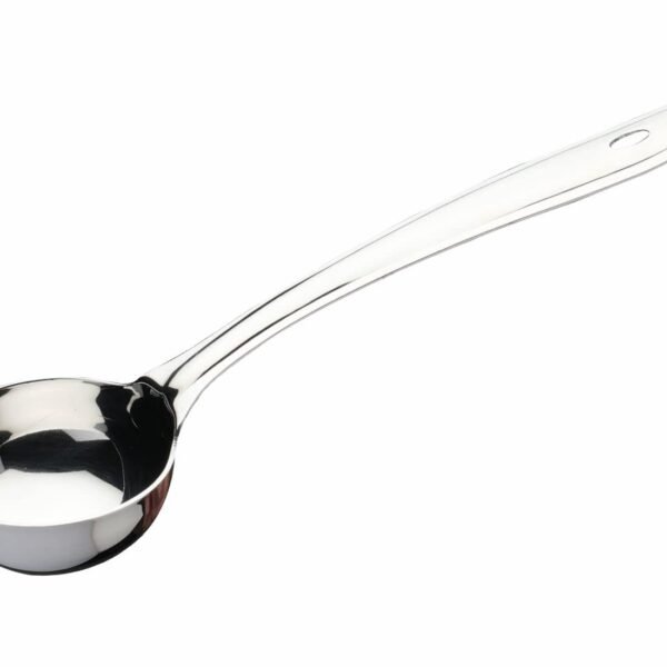 SignoraWare Stainless Steel(Food Grade) Heavy Gauge(1.3 MM) Plus Extra Deep Ladle/Karchi/Milk Ladle/Soup Ladle No.1 for Seving/Cooking/Pouring All Types of Gravies/Dal/Curries (Size 17 cm)