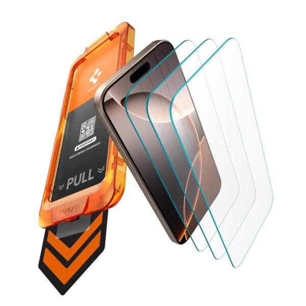 Spigen AlignMaster S Tempered Glass for iPhone 16/15