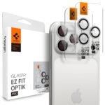 Spigen EZ Fit Optik Pro Tempered Glass Camera Lens Protector Guard for iPhone 17 Pro / 17 Pro Max - Silver [2 Pack]