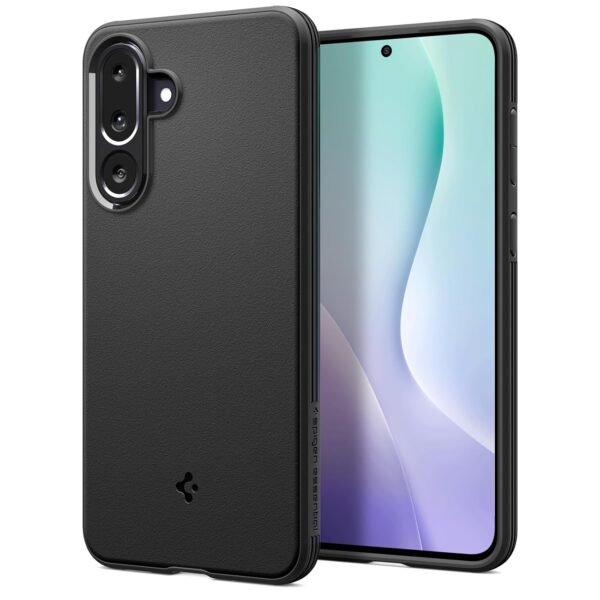 Spigen Essential Sand Blast Case for Samsung Galaxy M56/F56 5G, Black