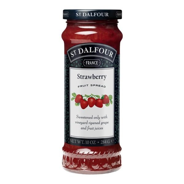 St Dalfour Strawberry Fruit Spread 284 g | No Added Sugar | No Added Preservatives, Colours, Flavors or Sweeteners | No Corn Syrup | Traditional French Recipe