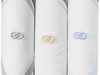 Symbol Premium Men's Cotton White Handkerchief (Available in Combo Packs)