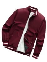 TAGAS Men's Regular Fit Zip-Up Casual Jacket for MENS || Bomber Jacket for Men || Latest Stylish Jacket For Men ||Men's Regular Fit Zip-Up Casual jacket|| bomber jacket for men (MJ-9090)