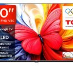 TCL 101 cms (40 inches) Full HD Smart QLED Google TV | Dolby Audio 24 watts | Ai Clarity | Metallic Bezel-Less | Multiple Viewing Mode | 40V5C