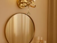 TRIPPING Laser Decorative Crystal Wall lamp Light Modern,Latest new Heritage Design Decorate for Living Room,Bedroom Classic Sconce Antique Gold Color Shades with Warm White, White Natural Whiteled