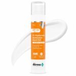 The Derma Co 1% Hyaluronic Sunscreen Aqua Gel SPF 50 PA++++ | Hydrating, Lightweight & Non-Greasy | No White Cast | Broad Spectrum & Blue Light Protection | Clinically Tested - (In-Vivo) | PPD-39 | 50 g