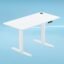 The Sleep Company - AeroPlus Electric Height Adjustable Desk | Ergonomic Work from Home Table | 4 Memory Presets | 2 Years Warranty | 1200 x 600 Thick Top | Free Installation | White & White