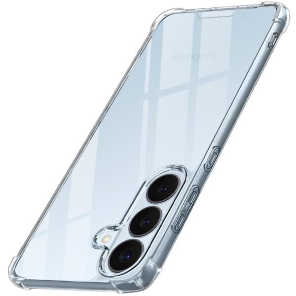TheGiftKart for Samsung S26 Case, Shockproof Clear Back Cover, Raised Bumps for Camera & Screen Protection, 360 Degree Protection Galaxy S26 Back Cover (PC & TPU, Transparent)