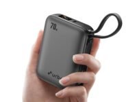 URBN 20000mAh 70W Smallest Rapid Charging Nano Zap Power Bank with Inbuilt USB-C Cable | PD, QC & PPS Compatible | Dual Output Compact Power Bank for Laptop, Smartphone & Tablet (Grey)
