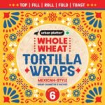 Urban Platter Whole Wheat Tortilla Wraps, 270g (Pack of 6 | 8 Inches Diameter | Mexican Style | Roll up in a Burrito, Fold into a Wrap, Use it for Quesadilla)