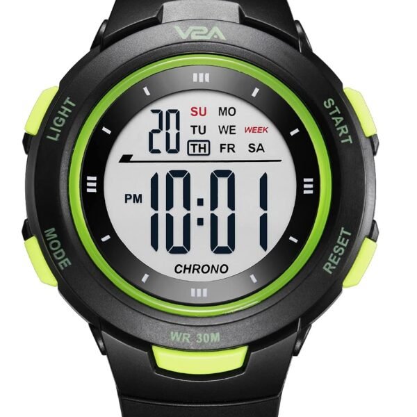 V2A Kids Watch - Waterproof Multi-Functional Digital Sports Watch for Ages 5-13, 30M Water Resistance, Gift for 5-10 Year Olds