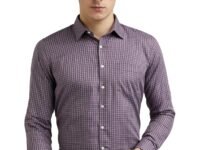 Van Heusen Men's Cotton Solid Slim Fit Shirt