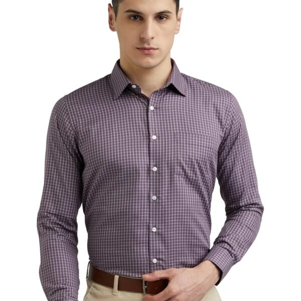 Van Heusen Men's Cotton Solid Slim Fit Shirt