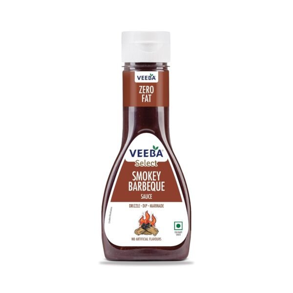 Veeba Smokey Barbeque Sauce (330G) I Zero Fat I Glutten Free I No Artificial Flavour
