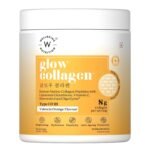WELLBEING NUTRITION Glow Collagen with Glutathione|Collagen Supplements Marine Collagen Powder with SkinAx², Resveratrol, Bromelain & Goji Berry|250g - Pina Colada Flavor, 1 count, 25 servings