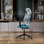 Wakefit Gravita Ergonomic Office Chair for Work | 3 Year Warranty | Single Lock and Recline | Soft Armrest with 3 Dimension adjustability| Strong Nylon Base | 8+ Hours of Comfort| White and Green