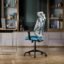 Wakefit Gravita Ergonomic Office Chair for Work | 3 Year Warranty | Single Lock and Recline | Soft Armrest with 3 Dimension adjustability| Strong Nylon Base | 8+ Hours of Comfort| White and Green