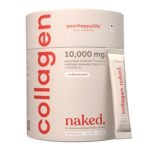 YourHappyLife Naked Japanese Marine Collagen Supplement Type 1 & 3 with Vitamin C for Men & Women|Skin, Joints, Hair & Nails|10000mg Hydrolyzed Peptides Fast Absorption|Pack of 1 (250 gm)-Unflavoured